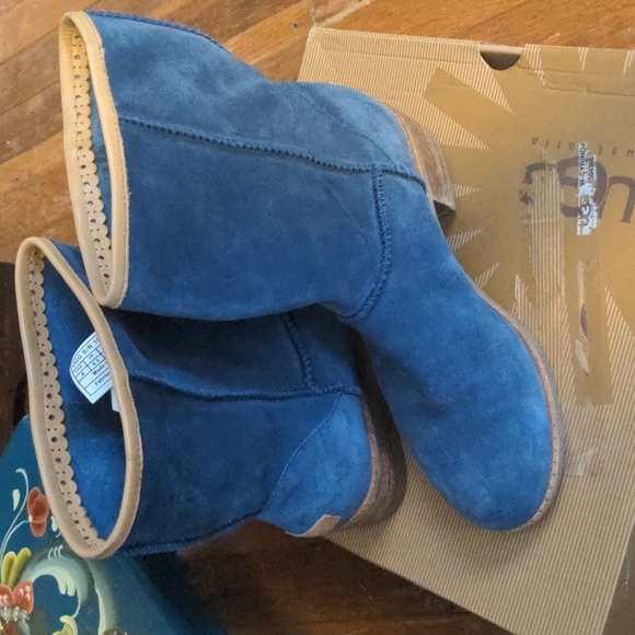 UGG Blue Suede Boots - Picture 12 of 12